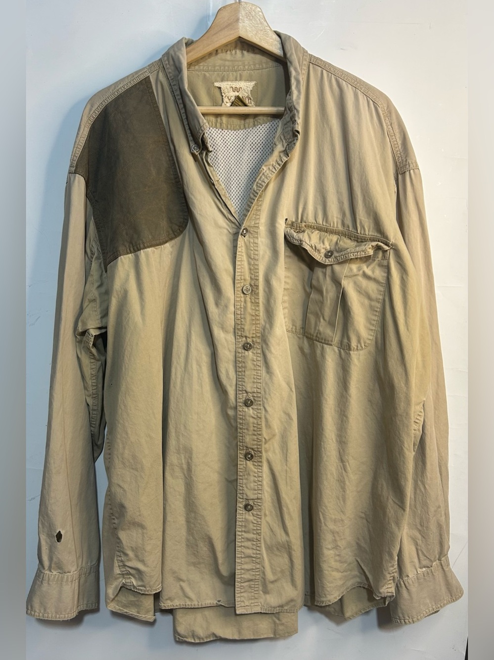 5 for $25🔥King Ranch Beige Sports Shirt 3XL
